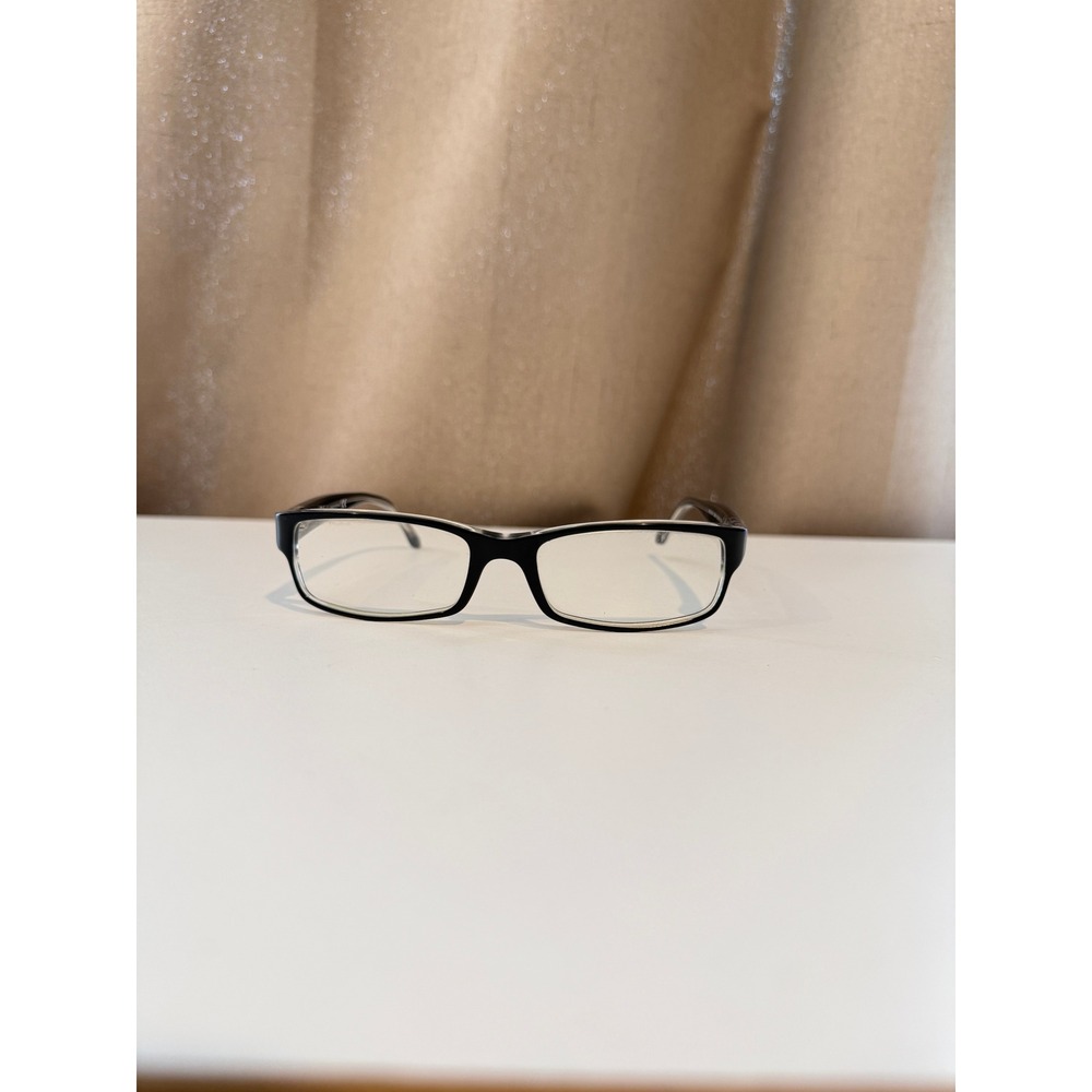 Ray-Ban RB 5114 2034 Black Clear Rectangular Eyeglasses 52-16-135 Unisex